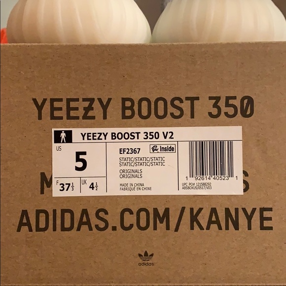 （Sold-547）Yeezy Static Reflective 350 - Picture 5 of 5